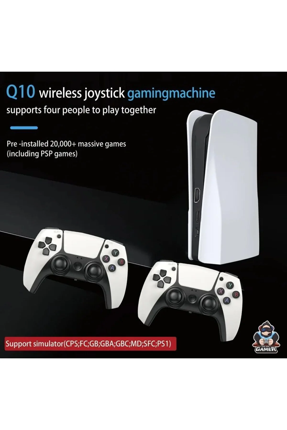 Konsol Gamepad ve Joystick - Renk: Beyaz, Bluetooth, Özellik: Kablosuz, Ürün Türü: Hafıza Kartı