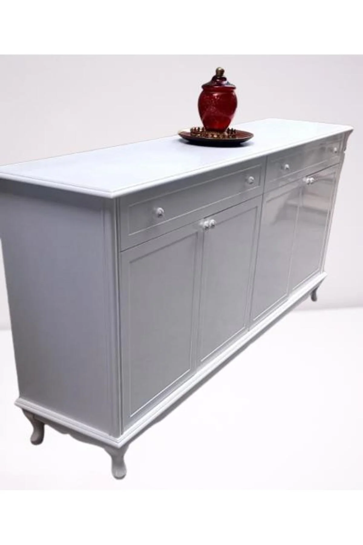 Konsol Klasik Model Tv Sehpa 90386 Ahşap MDF Parlak Beyaz Boya El Yapım Konsol Klasik Model Tv Sehpa 90386 Ahşap MDF Parlak Beyaz Boya El Yapım