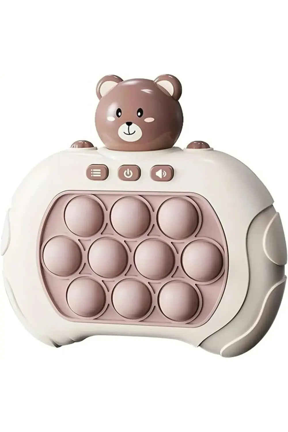 KONSOL Sesli Işıklı Pop It Oyuncak Elektronik Popit Sevimli Ayıcı