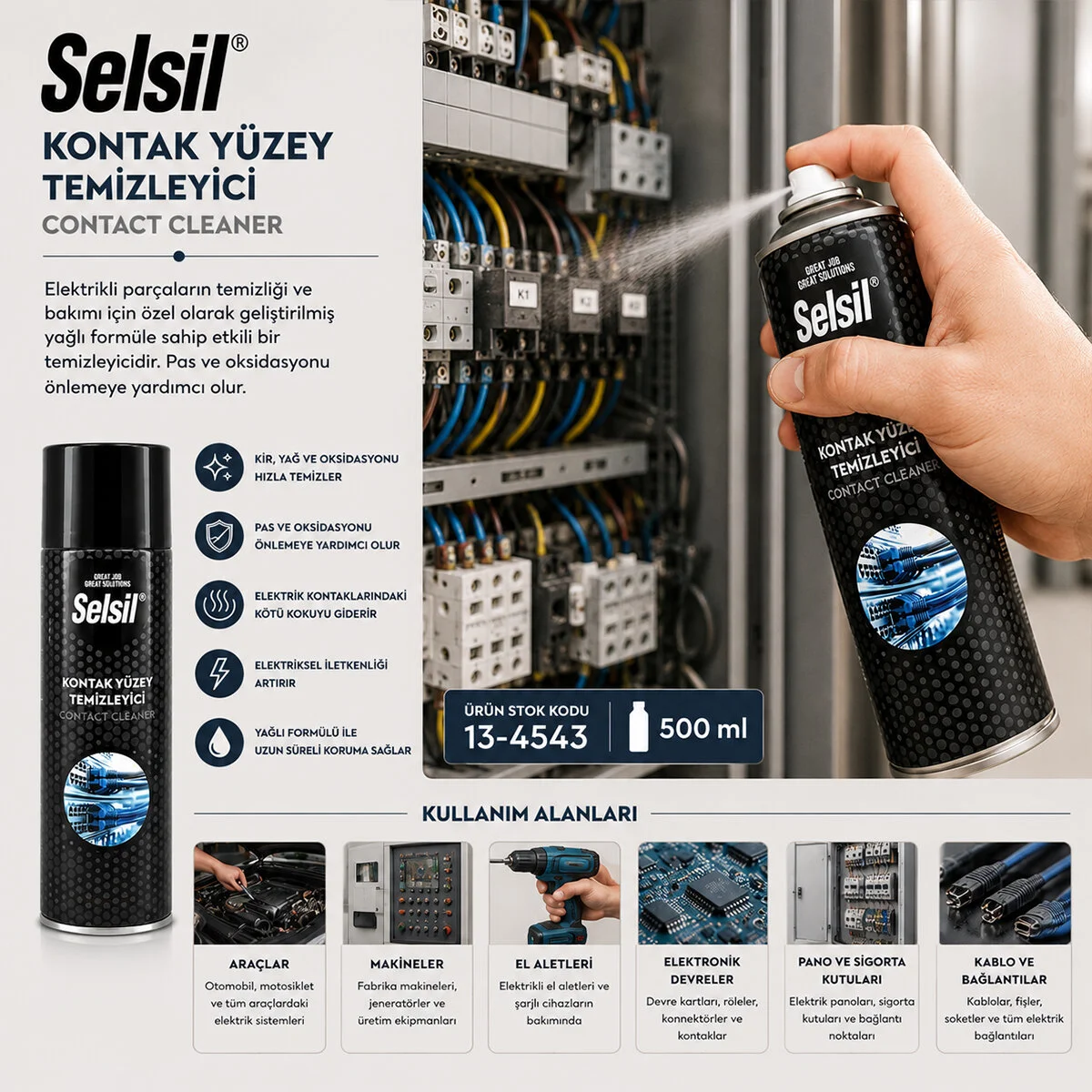 Kontak Yüzey Temizleyici 500 Ml Kontak Yüzey Temizleyici 500 Ml