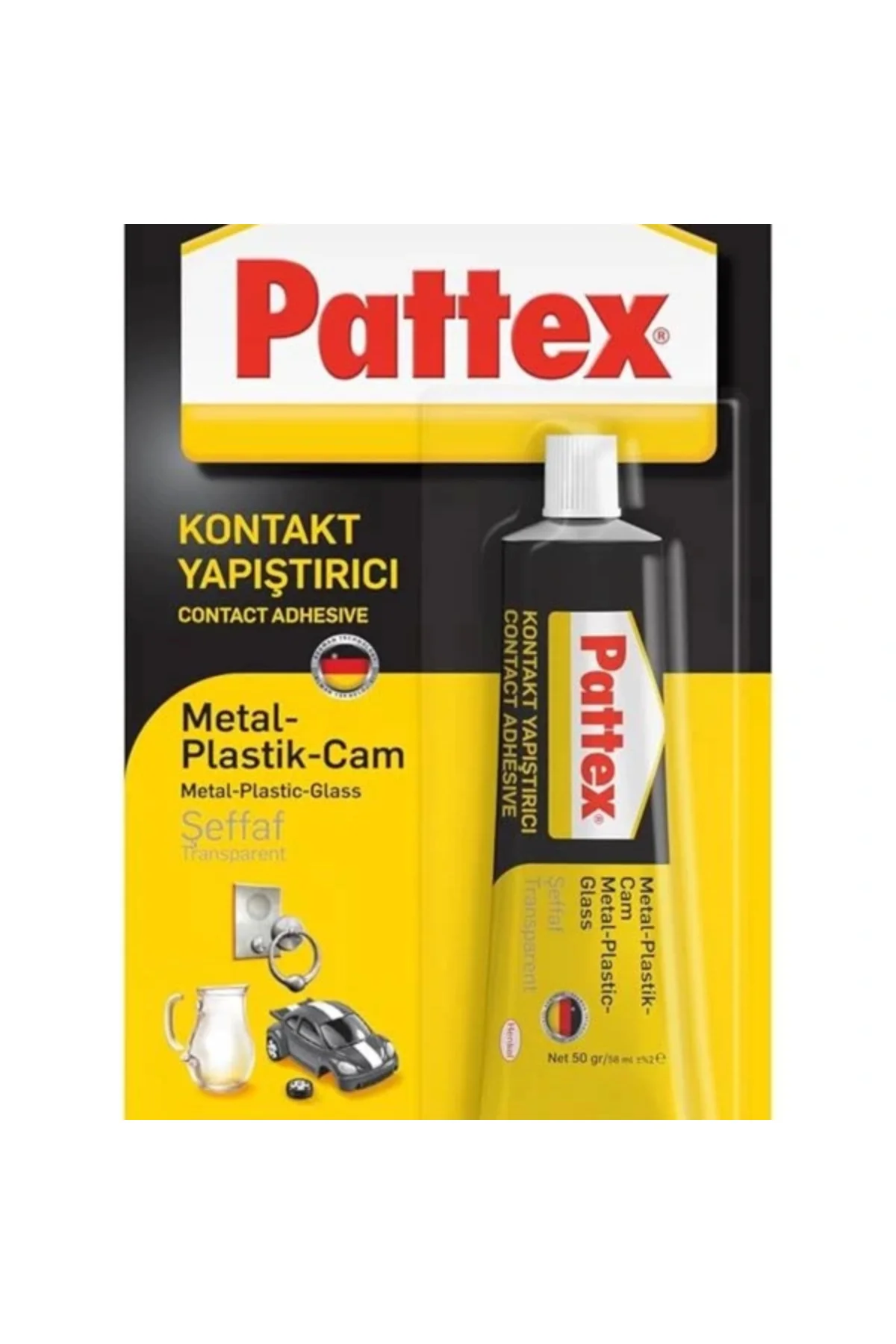 Kontakt Yapıştırıcı Metal Plastik Cam, Dekoratif İşler Için Cam Y