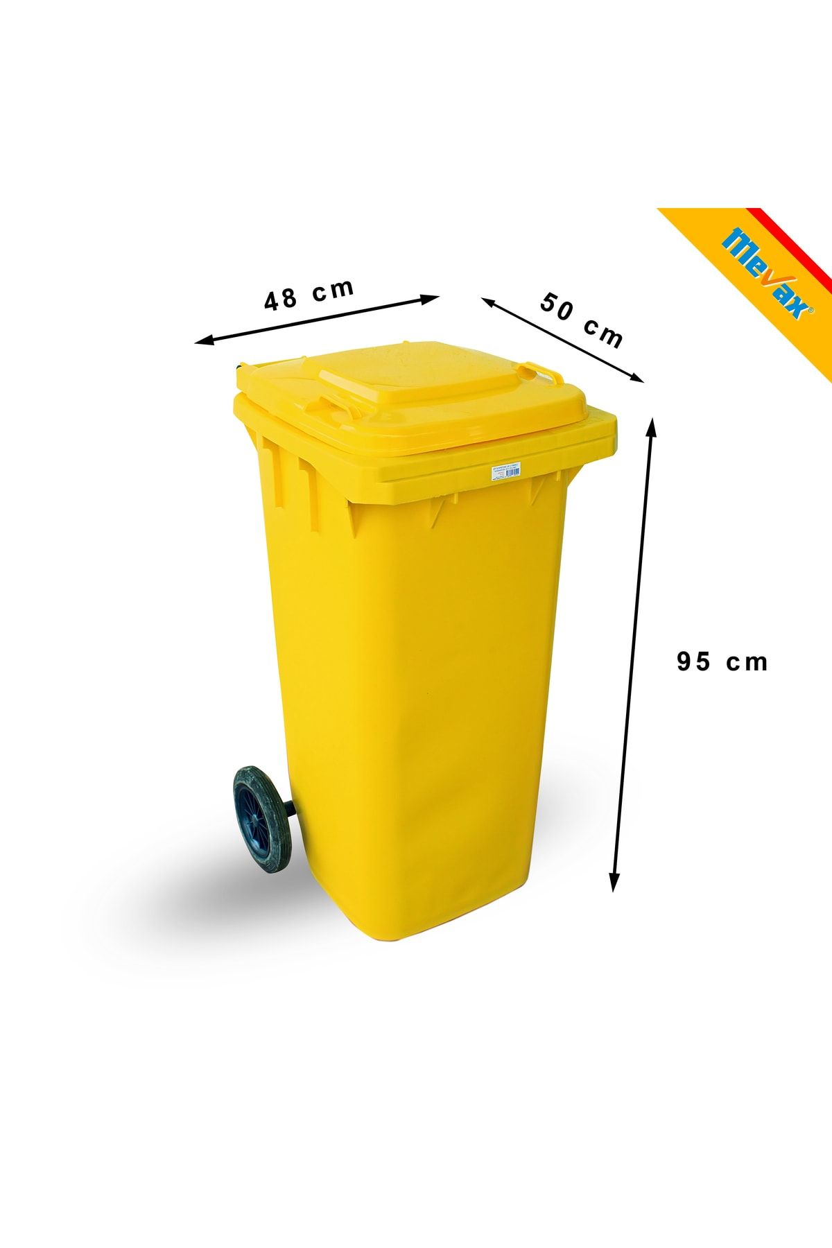 Konteyner Çöp Kovası 120 Lt Sarı