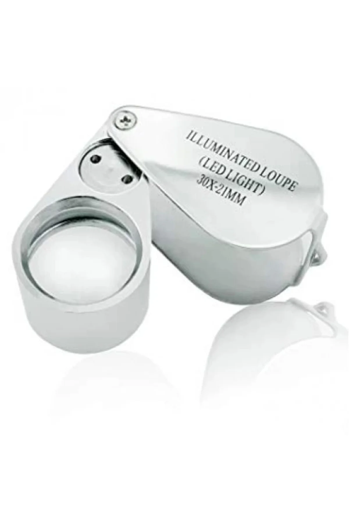 Kontrol, Için Özel Kutulu Metal Işıklı Lup 30x21 - Lisinya