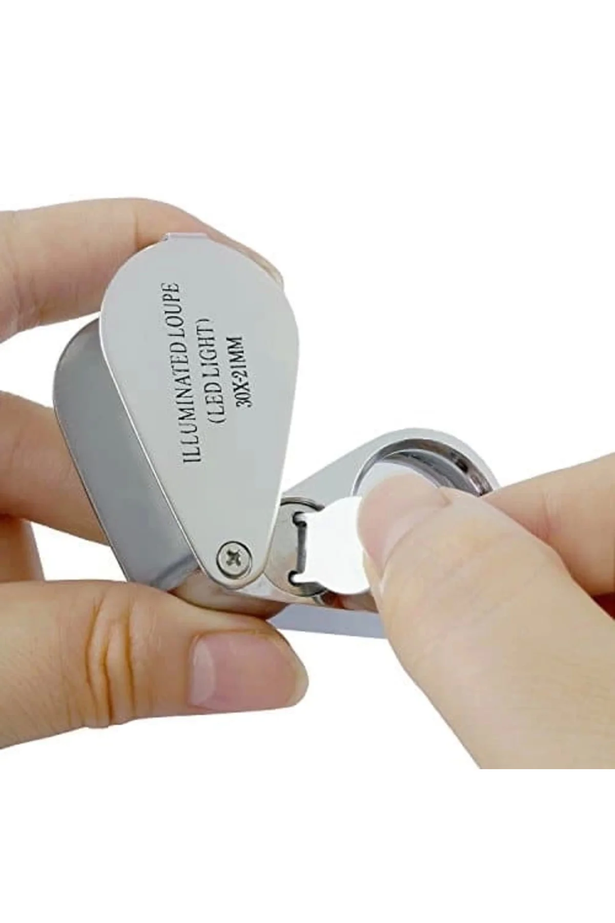 Kontrol, Için Özel Kutulu Metal Işıklı Lup 30x21 - Lisinya