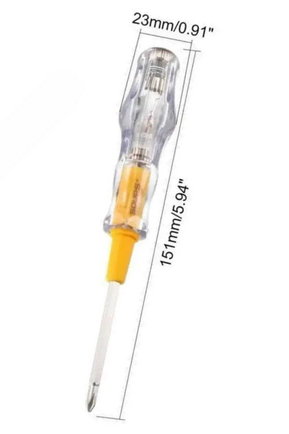 Kontrol Kalemi Çift Başlıklı Şeffaf Elektrik Testi Değişken Uçlu