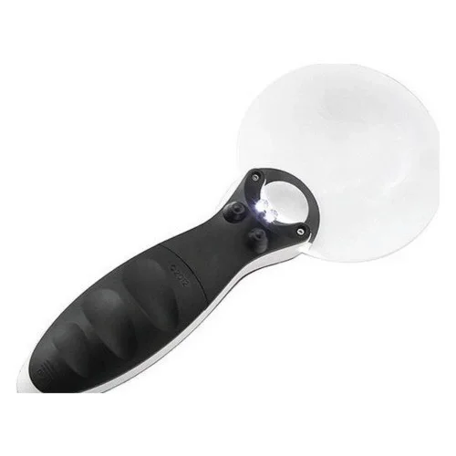 Kontrolü Için 10x 20x,2led Işıklı El Büyüteç - Görsel 4