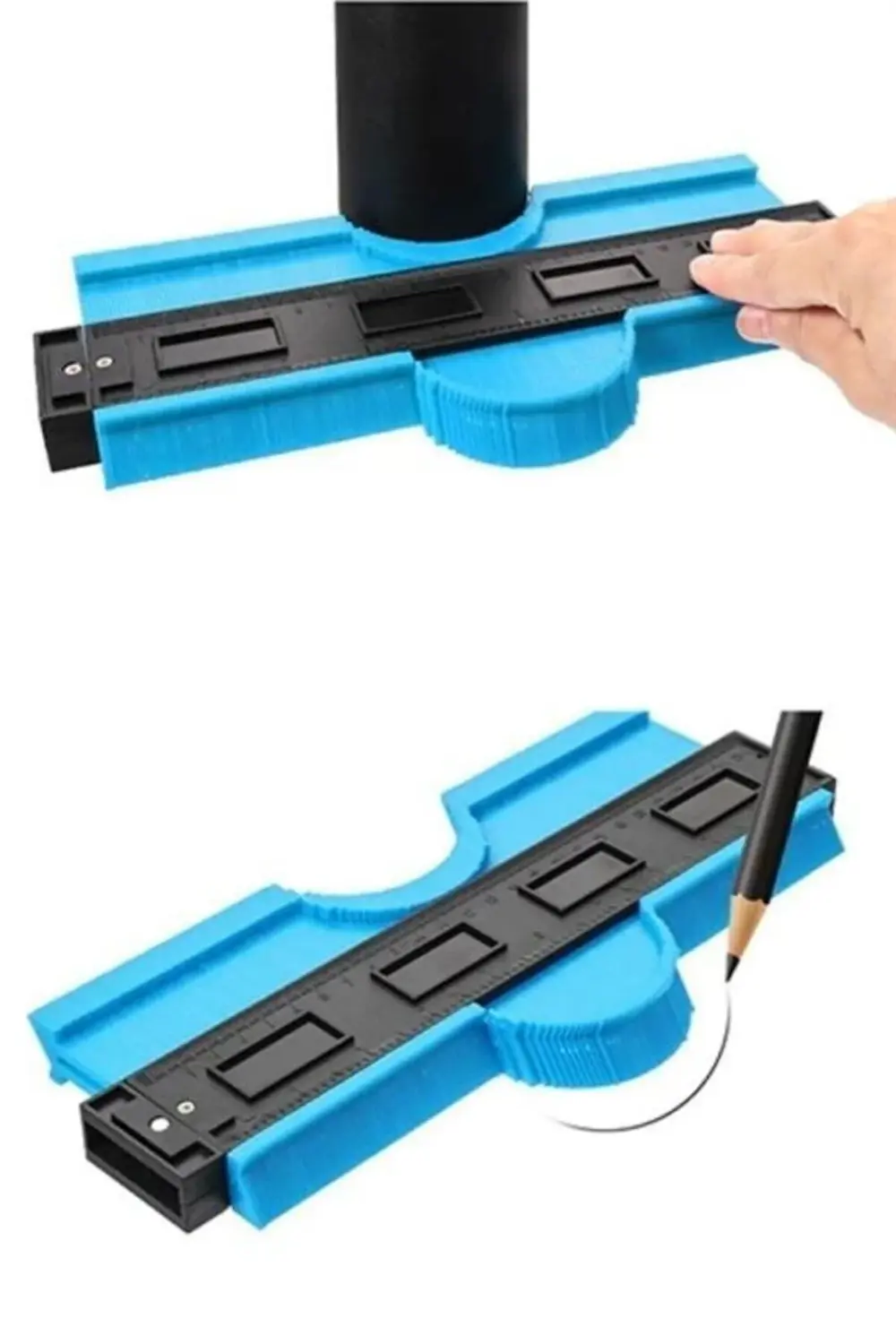 ® Kontur Ölçüm Cihazı Ahşap Fayans Şekillendirme Kalıbı 24 cm