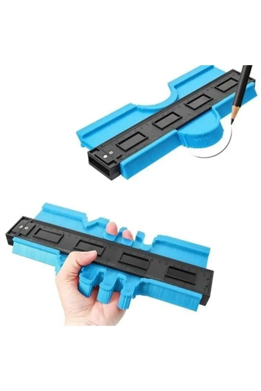 ® Kontur Ölçüm Cihazı Ahşap Fayans Şekillendirme Kalıbı 24 cm