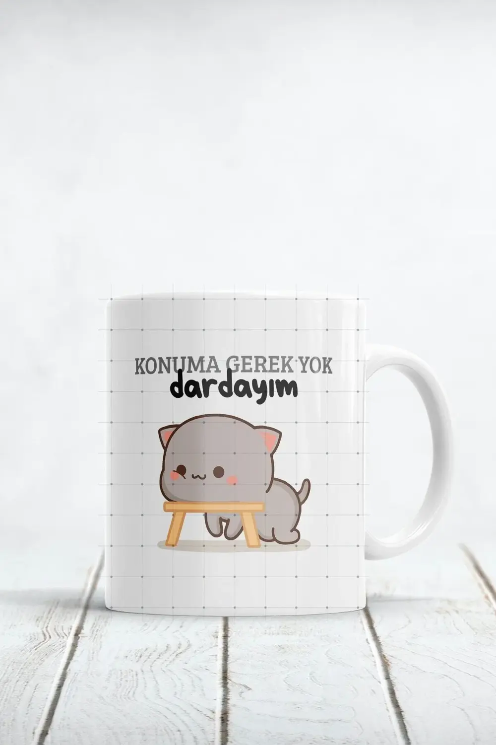 Konuma Gerek Yok Dardayım Baskılı Kupa Bardak