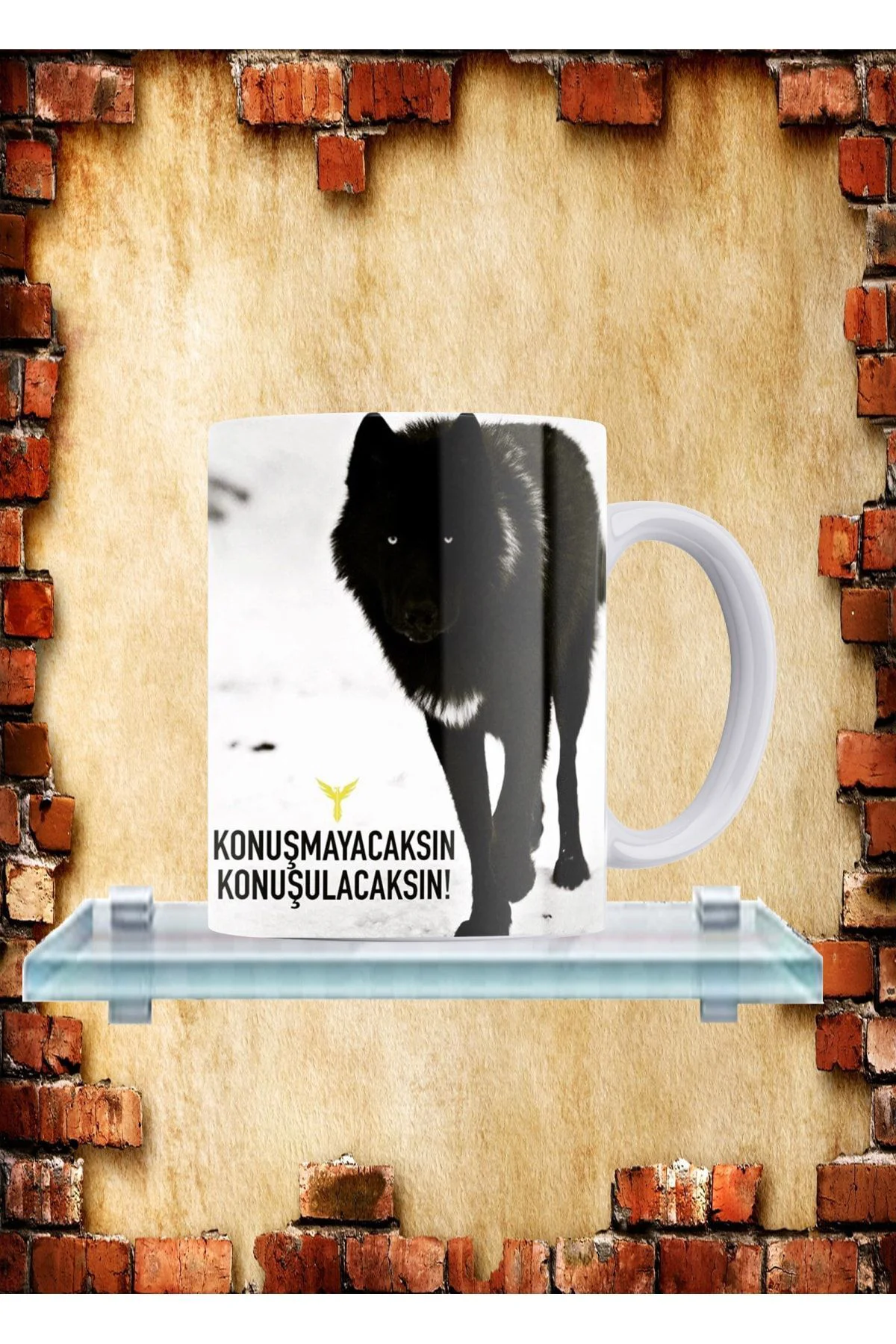 Konuşmayacaksın Konuşulacaksın Yazılı %100 Porselen Kupa Konuşmayacaksın Konuşulacaksın Yazılı %100 Porselen Kupa