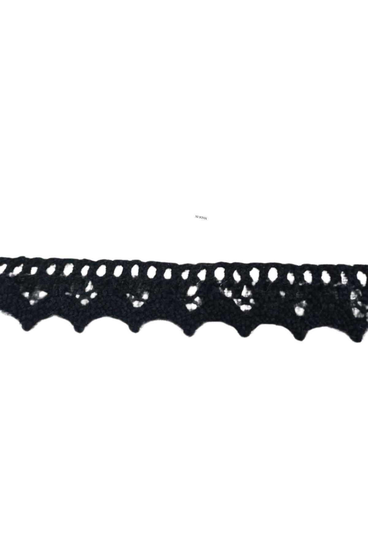 P Parla Kopanaki Dantel En 1,5 Cm Siyah 5 Metre
