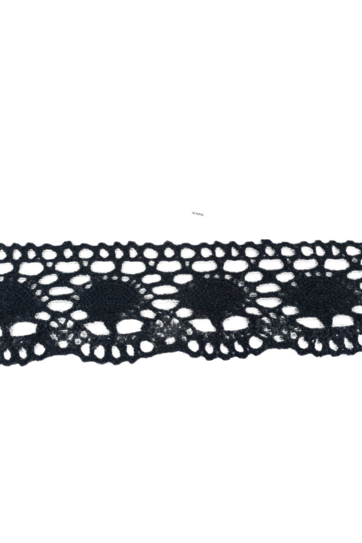 Kopanaki Dantel en 5 cm Badem Model Siyah 1 Metre Kopanaki Dantel en 5 cm Badem Model Siyah 1 Metre