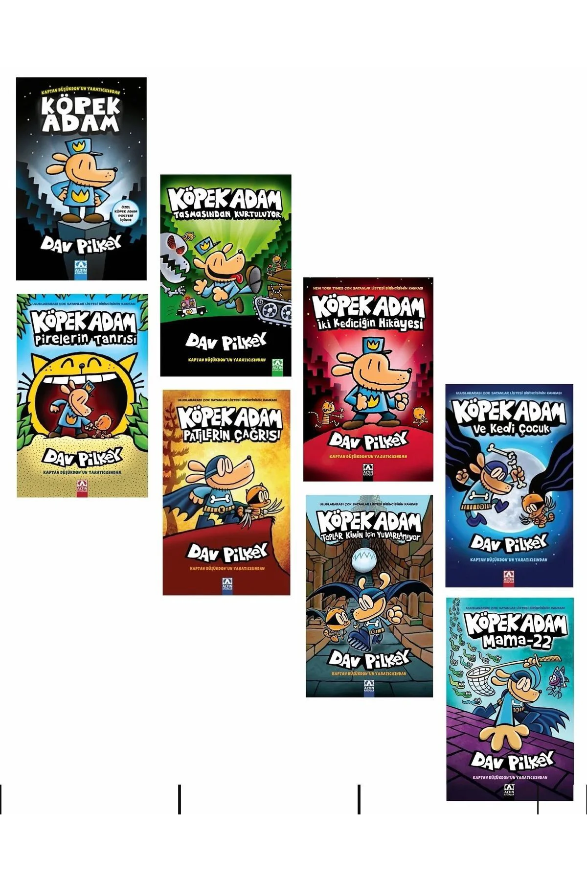 Köpek Adam 8 Kitaplık Full Set / Dav Pilkey Fiyatı, Yorumları ve Özellikleri