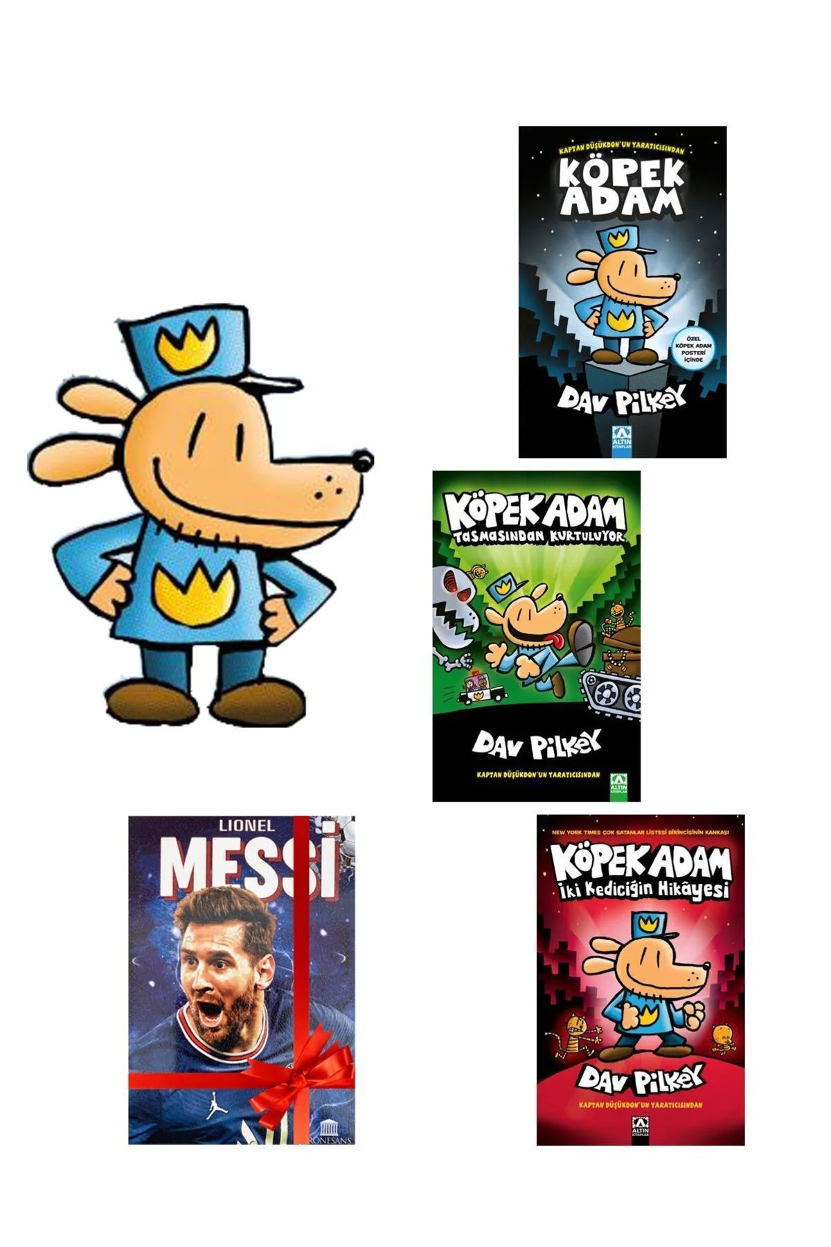 Köpek Adam Serisi 1 - 2 - 3 Ilk 3 Kitap Set - Defter Hediyeli Fiyatı, Yorumları ve Özellikleri