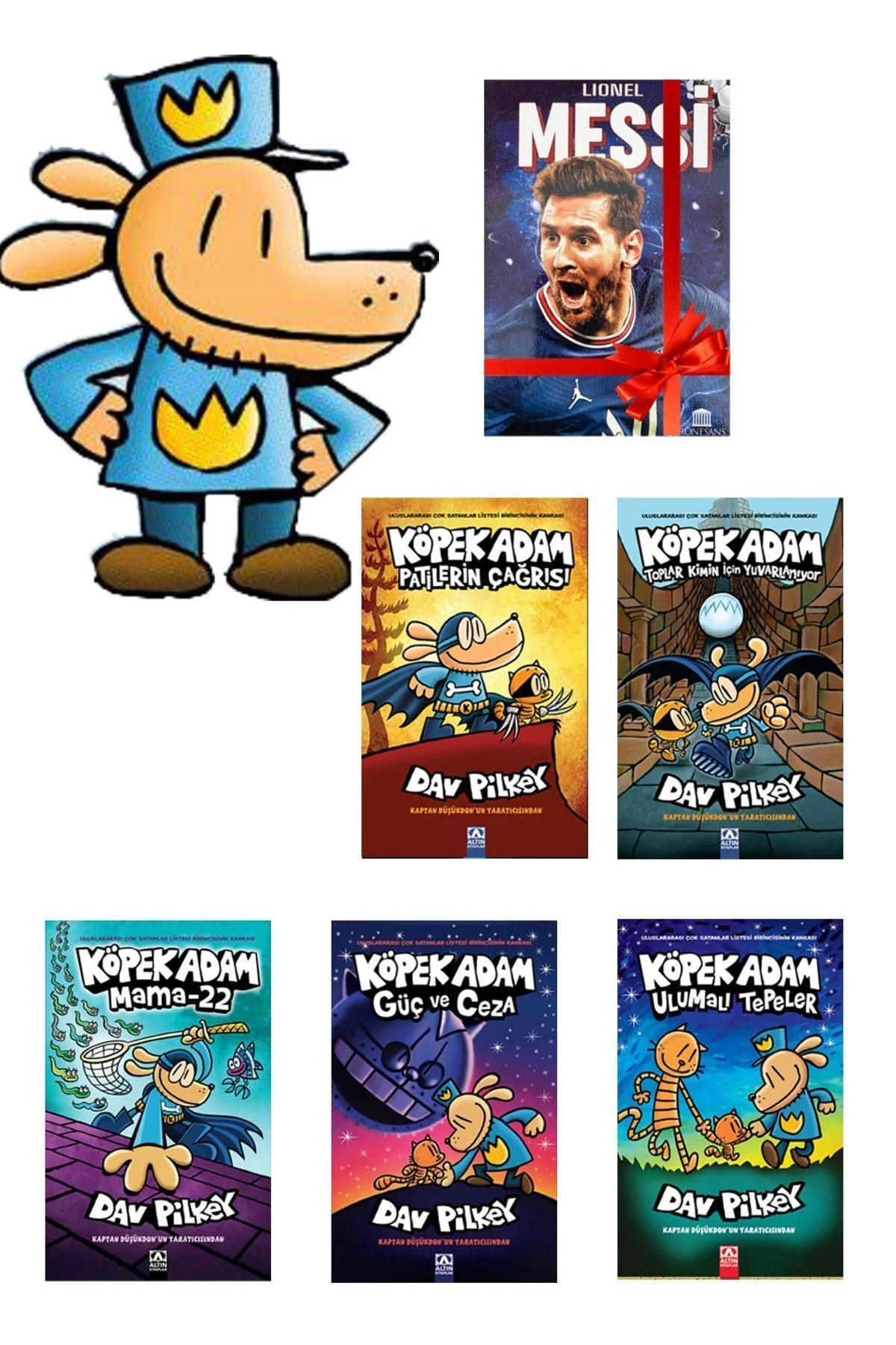 Köpek Adam Serisi 6,7,8,9,10 - Son 5 Kitap Set - Defter Hediyeli Fiyatı, Yorumları ve Özellikleri
