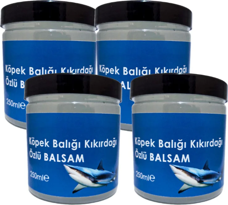 Köpek Balığı Kıkırdağı Özlü Balsam 250 ml - 4 Adet | Doğal Eklem ve Kas Ağrısı Balsamı