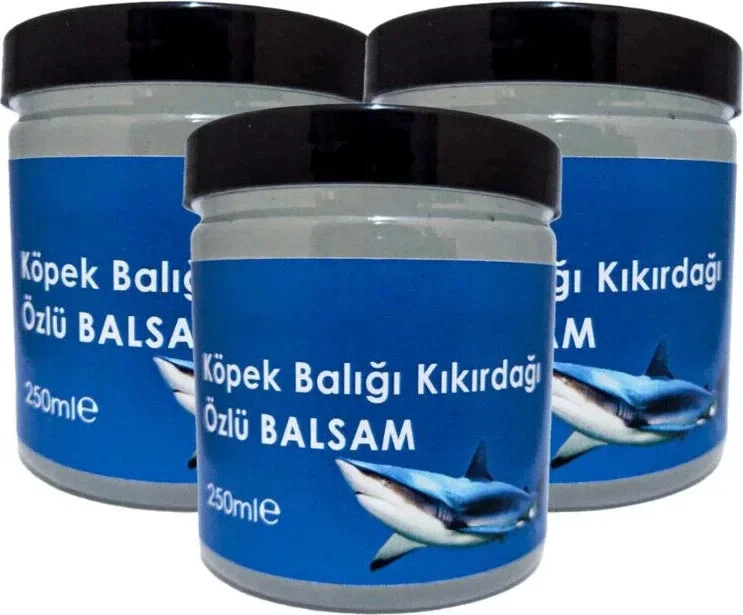 Köpek Balığı Kıkırdağı Özlü Balsam Kremi 3X250 ml – Derin Besleyici Bakım