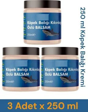 Köpek Balığı Kıkırdağı Kremi - Eklem ve Kas Ağrılarına Doğal Çözüm (250 ml x 3 Adet)