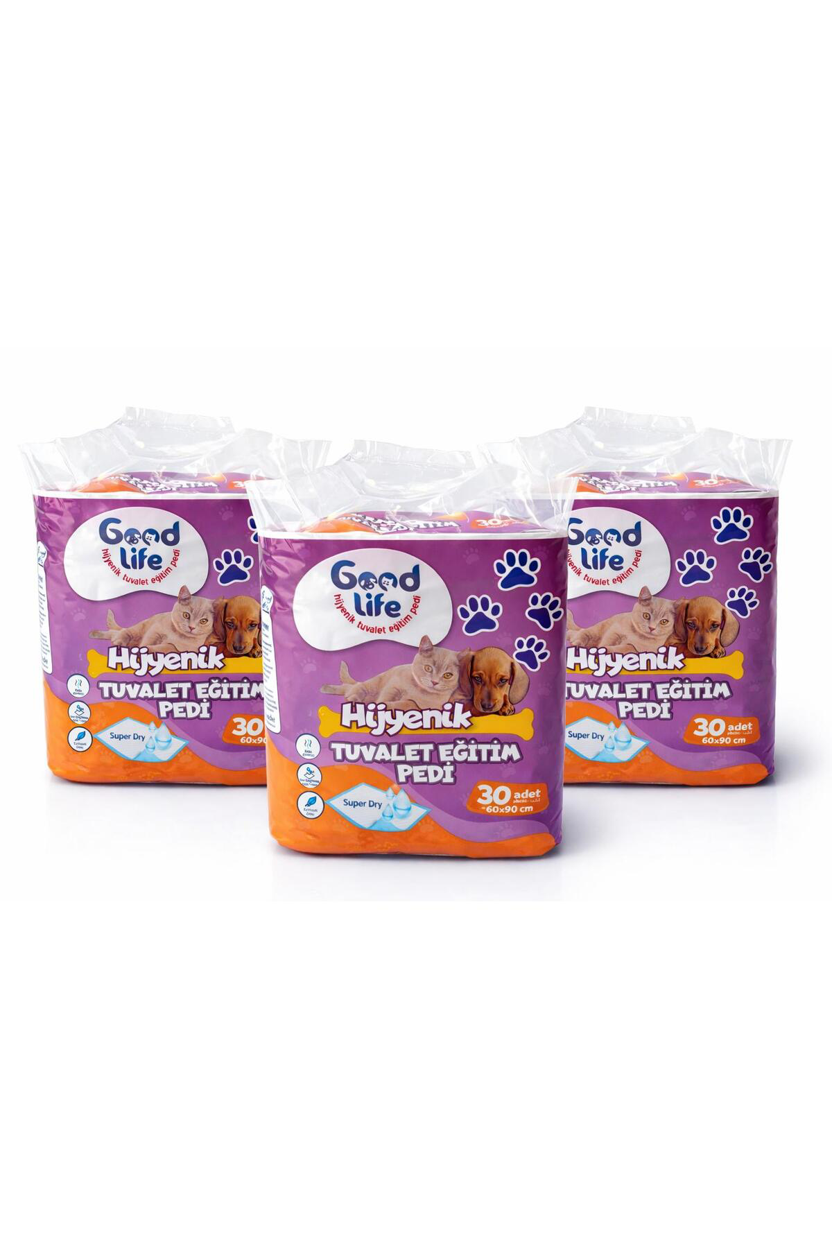 Köpek Çiş Pedi 60x90 Yatak Koruyucu 3'lü