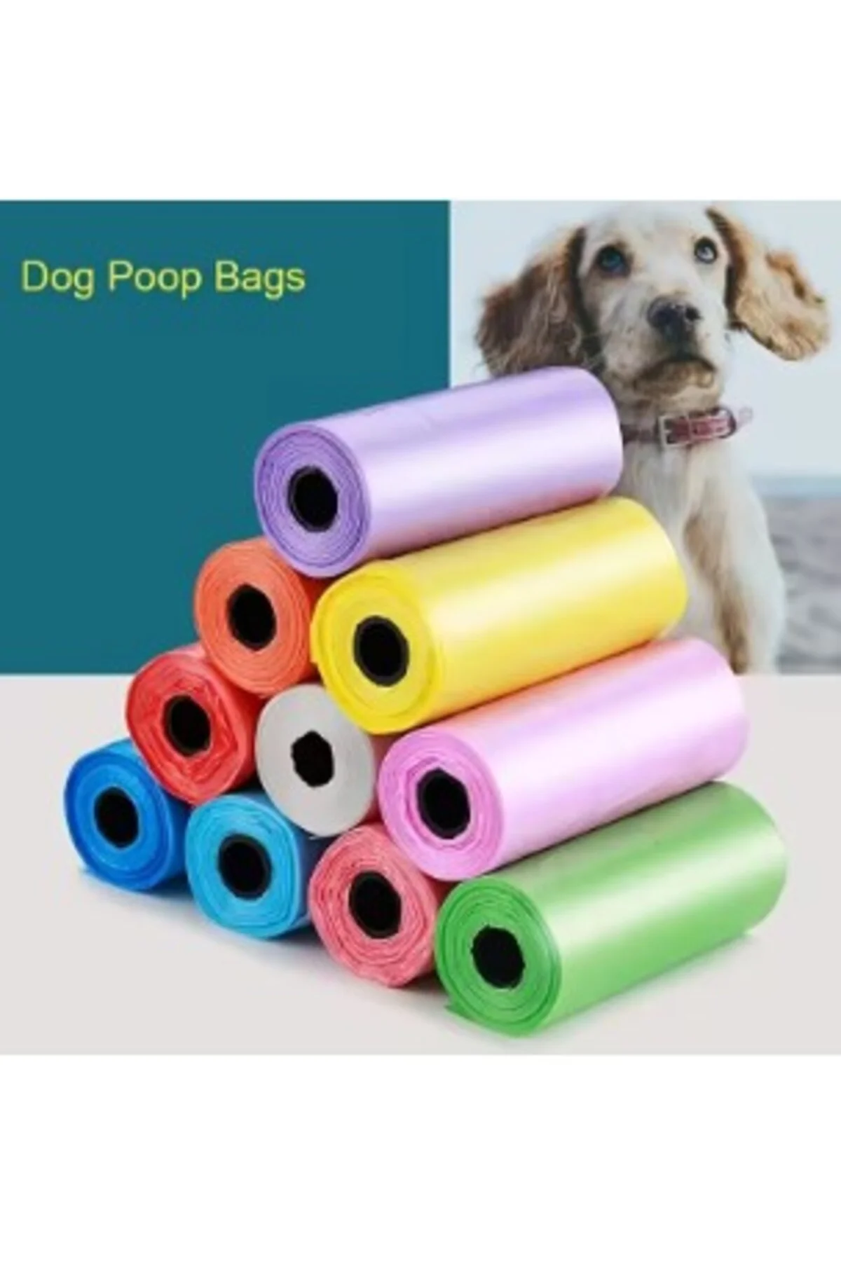 Köpek Dışkı Poşeti 4lü Düz Renk Set