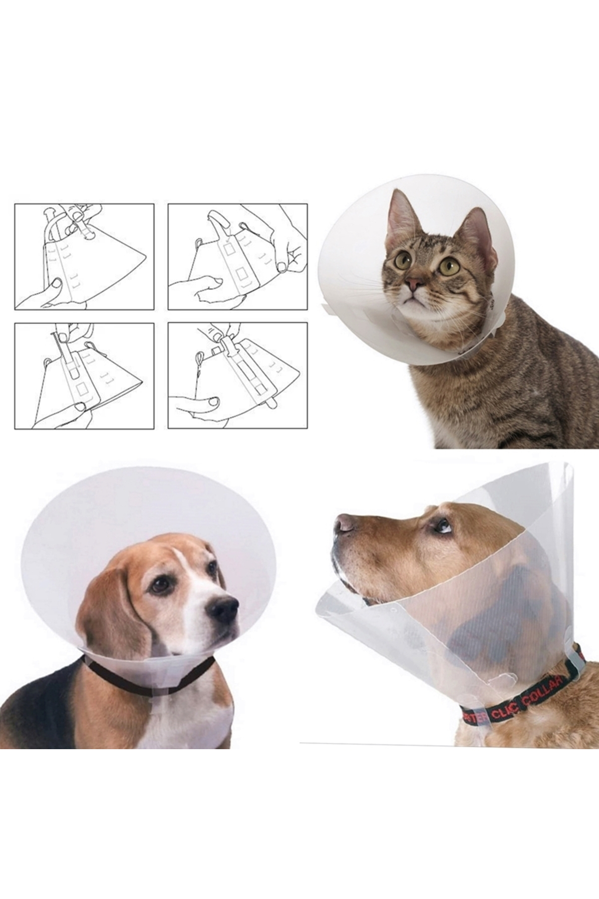 Köpek Elizabet Yakalığı 35 Cm/34-38-42 Cm