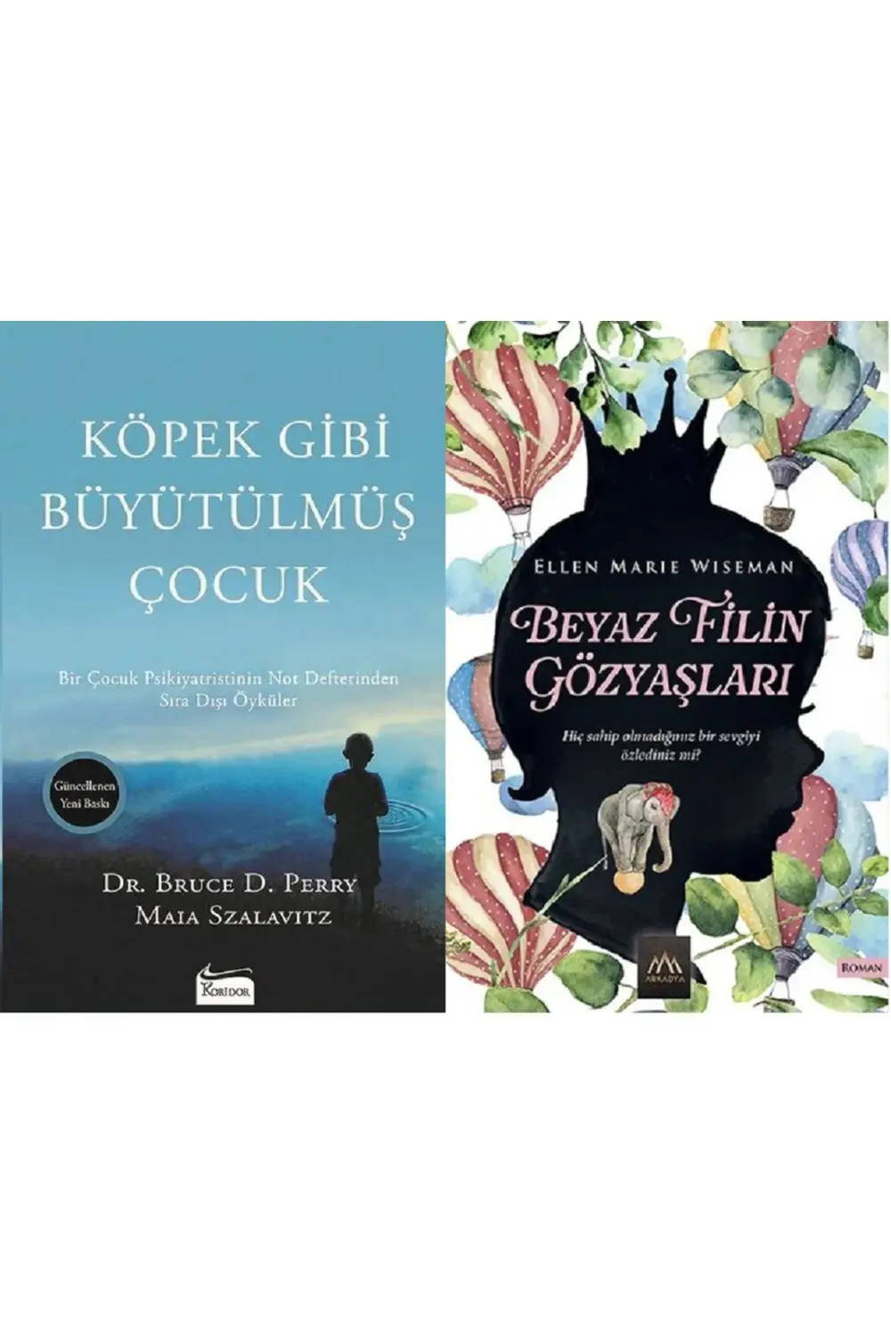 Köpek Gibi Büyütülmüş Çocuk + Beyaz Filin Gözyaşları 2 Kitap Set