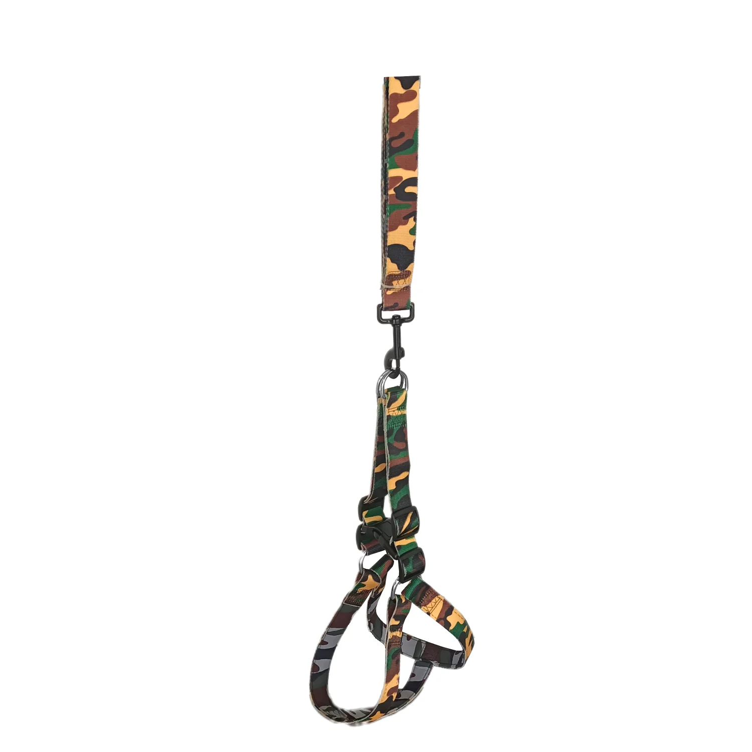 Köpek Göğüs Tasma Seti Dokuma 3 cm*70-90 cm Kamuflaj Köpek Göğüs Tasma Seti Dokuma 3 cm*70-90 cm Kamuflaj - Görsel 2