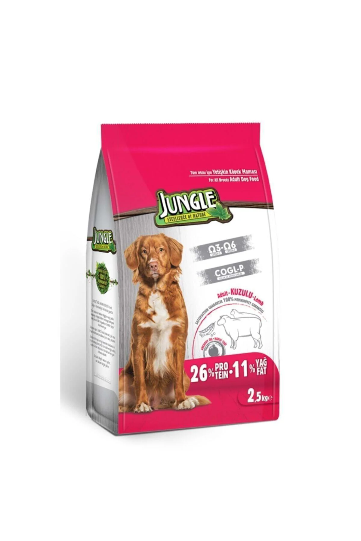 Köpek Maması Yetişkin Kuzu Etli 2,5 kg