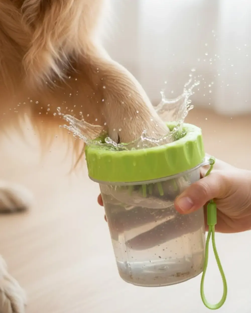 Köpek Pati Temizleyici Yıkama Kabı Halı ve Zemin Koruyucu