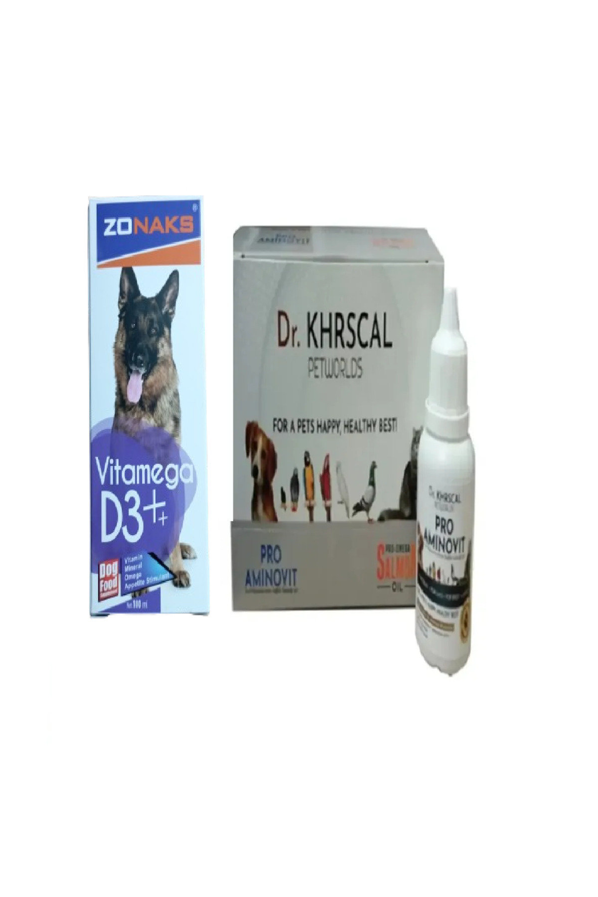 Köpek Vitamin ,Mineral ,Aminoasit Dr Aminovit 50 ml + Köpek D3 Vi