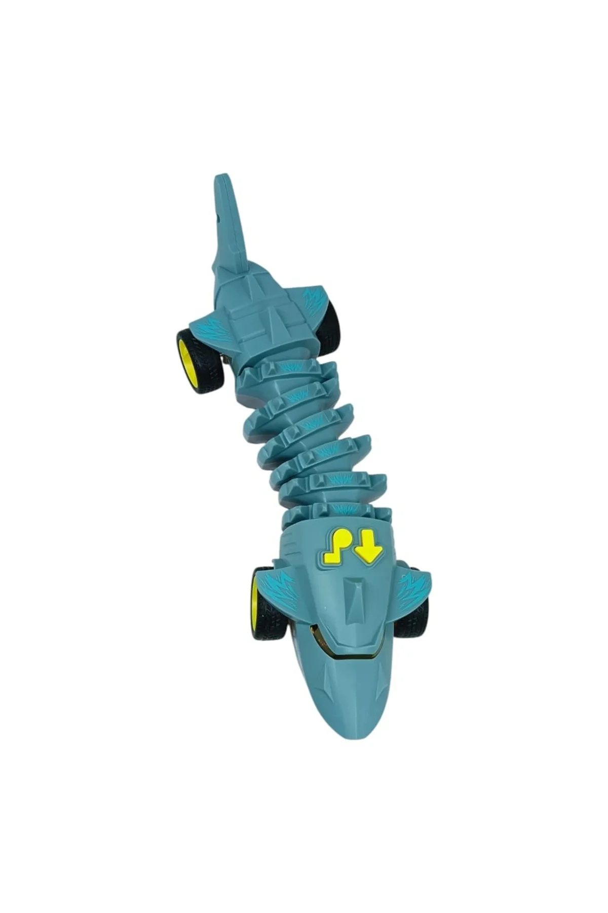 Köpekbalığı Araba - Otomatik Hareketli Sesli Işıklı 32 cm - Gri Köpekbalığı - 1 ADET
