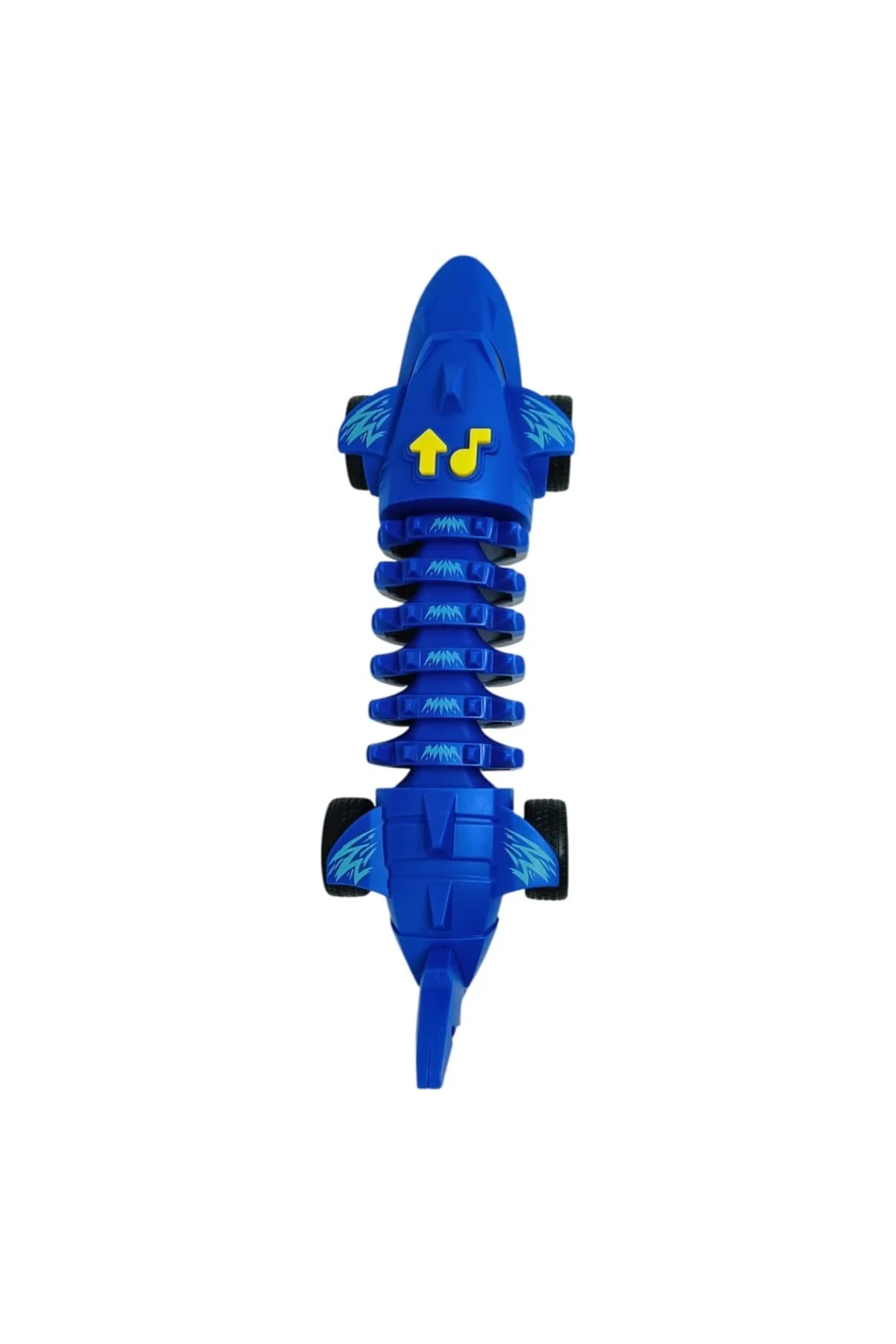 Köpekbalığı Araba - Otomatik Hareketli Sesli Işıklı 32 cm - Mavi Köpekbalığı