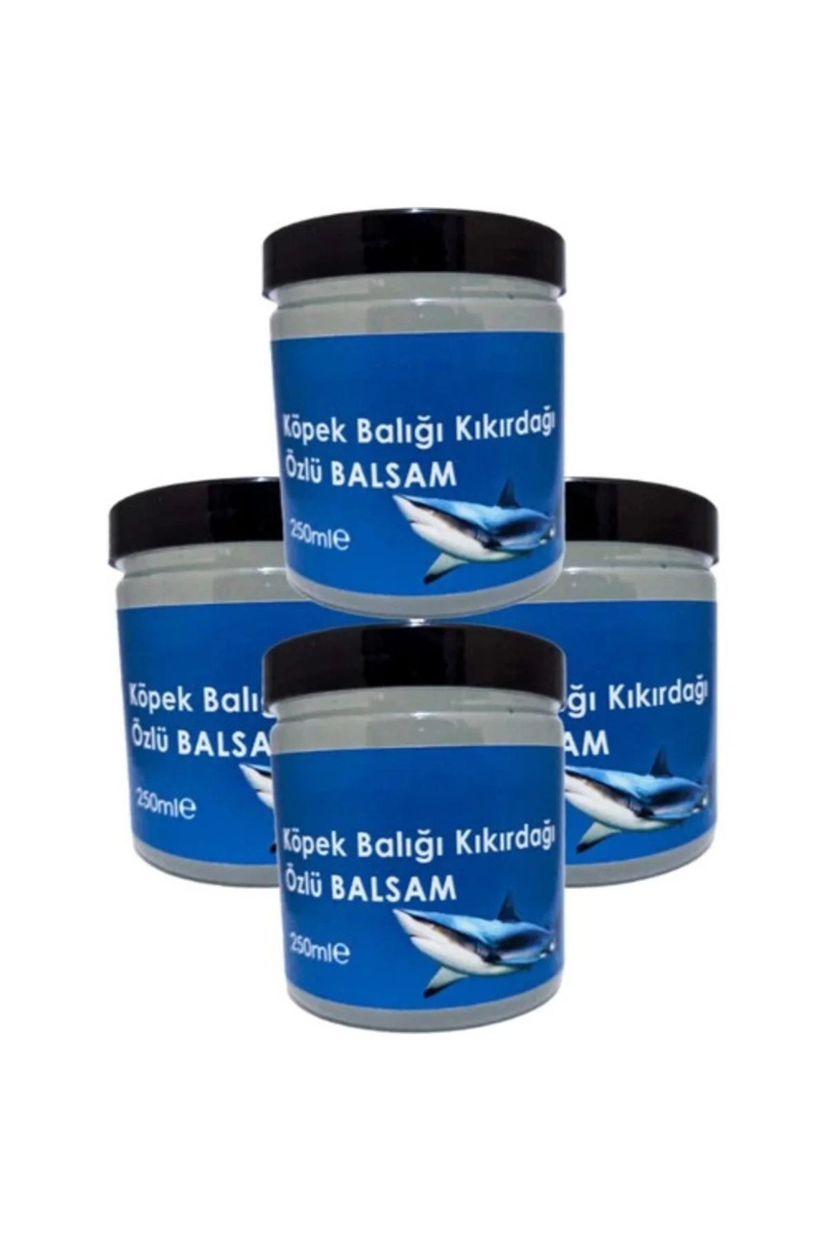 Köpekbalığı Kıkırdağı Rahatlama Kremi 4'lü Set (4 x 250 ml) - Eklem ve Kas Ağrılarına Karşı Etkili Bitkisel Krem