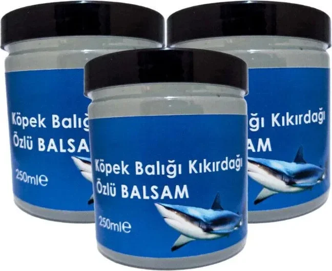 Köpekbalığı Kremi 250 ml - 3'lü Paket | Derin Nemlendirme ve Cilt Yenileme