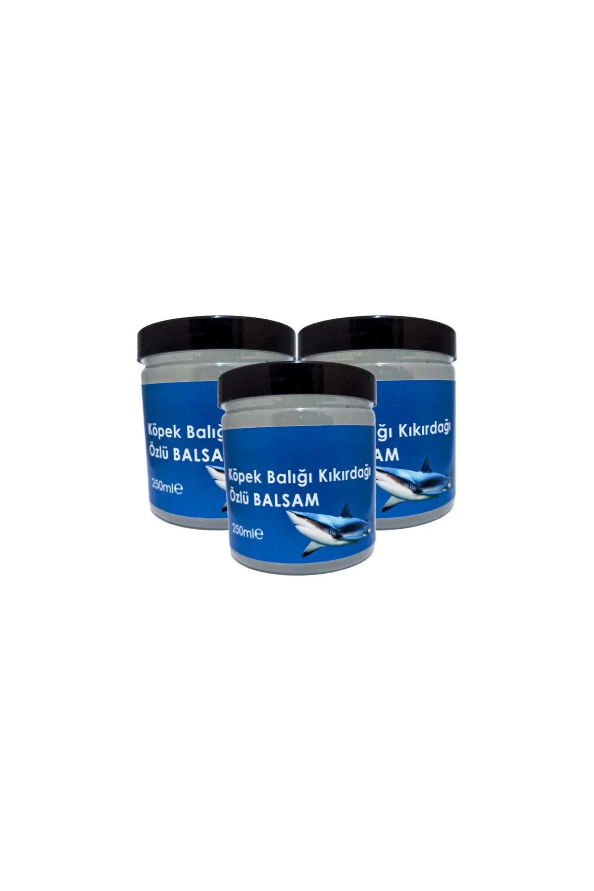 Köpekbalığı Kremi 250 ml - Rahatlatıcı Bakım Kremi 3 Adet