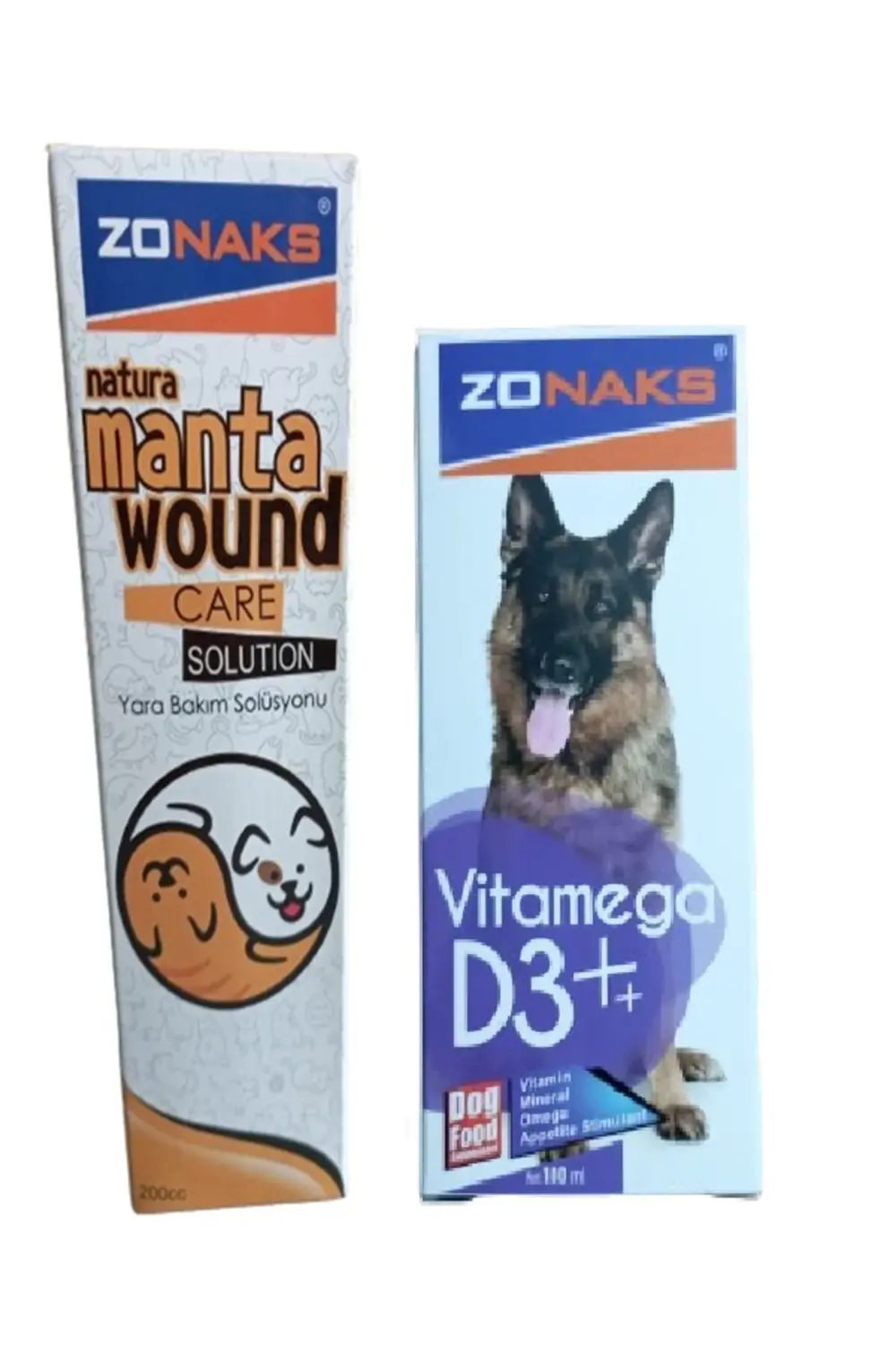 Köpekler İçin Vitamin D3 100 ml Ve Natura Manta Wound Care Solüsy