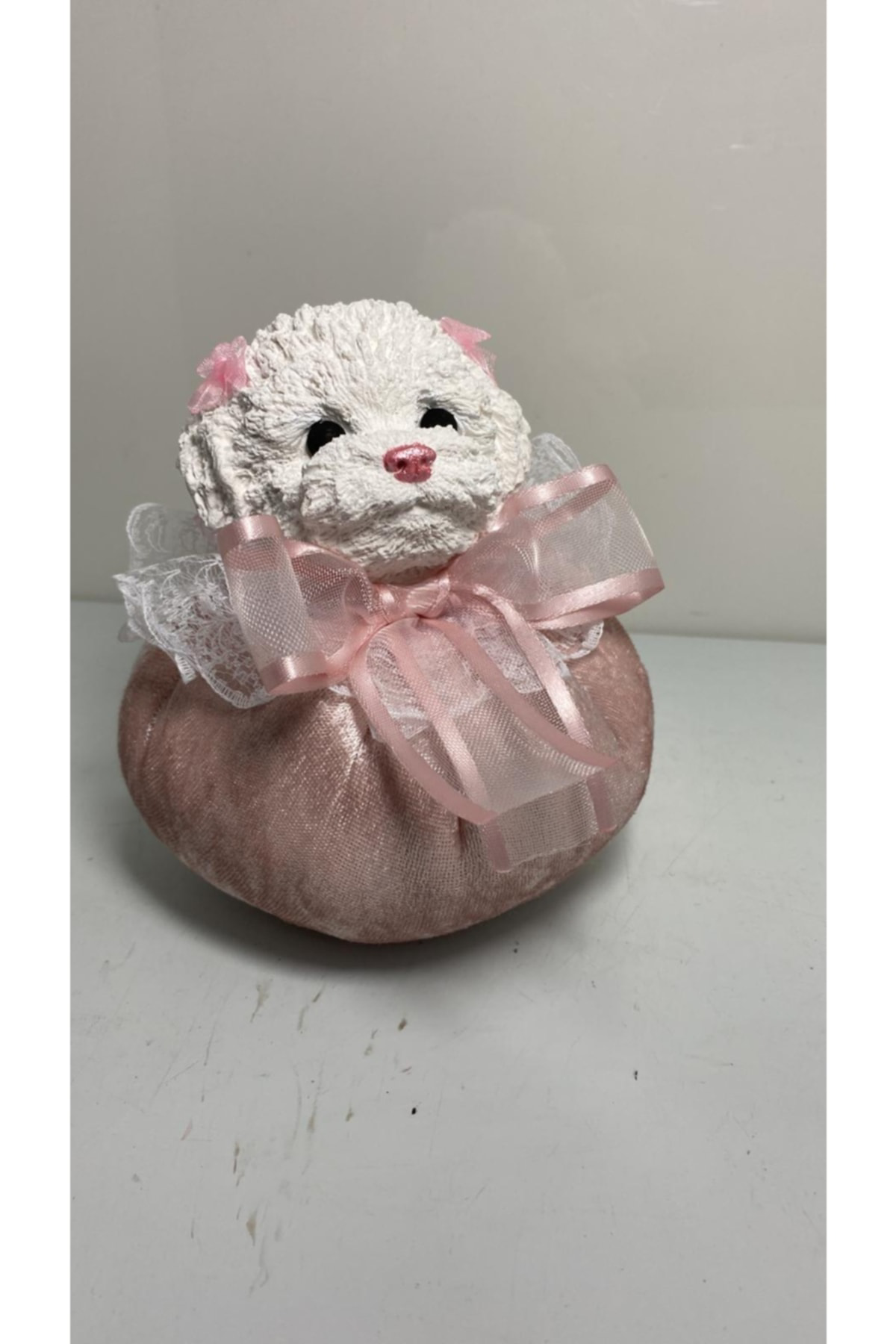 Elif Aksesuar Köpekli Kapı Stoperi (Pembe)