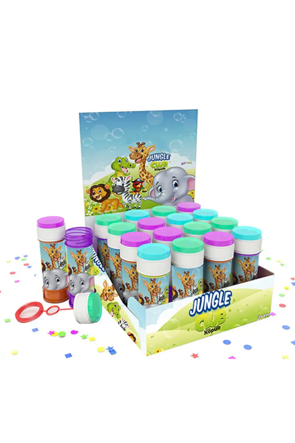 Köpük Balon Stantlı 36lı -Jungle Club-