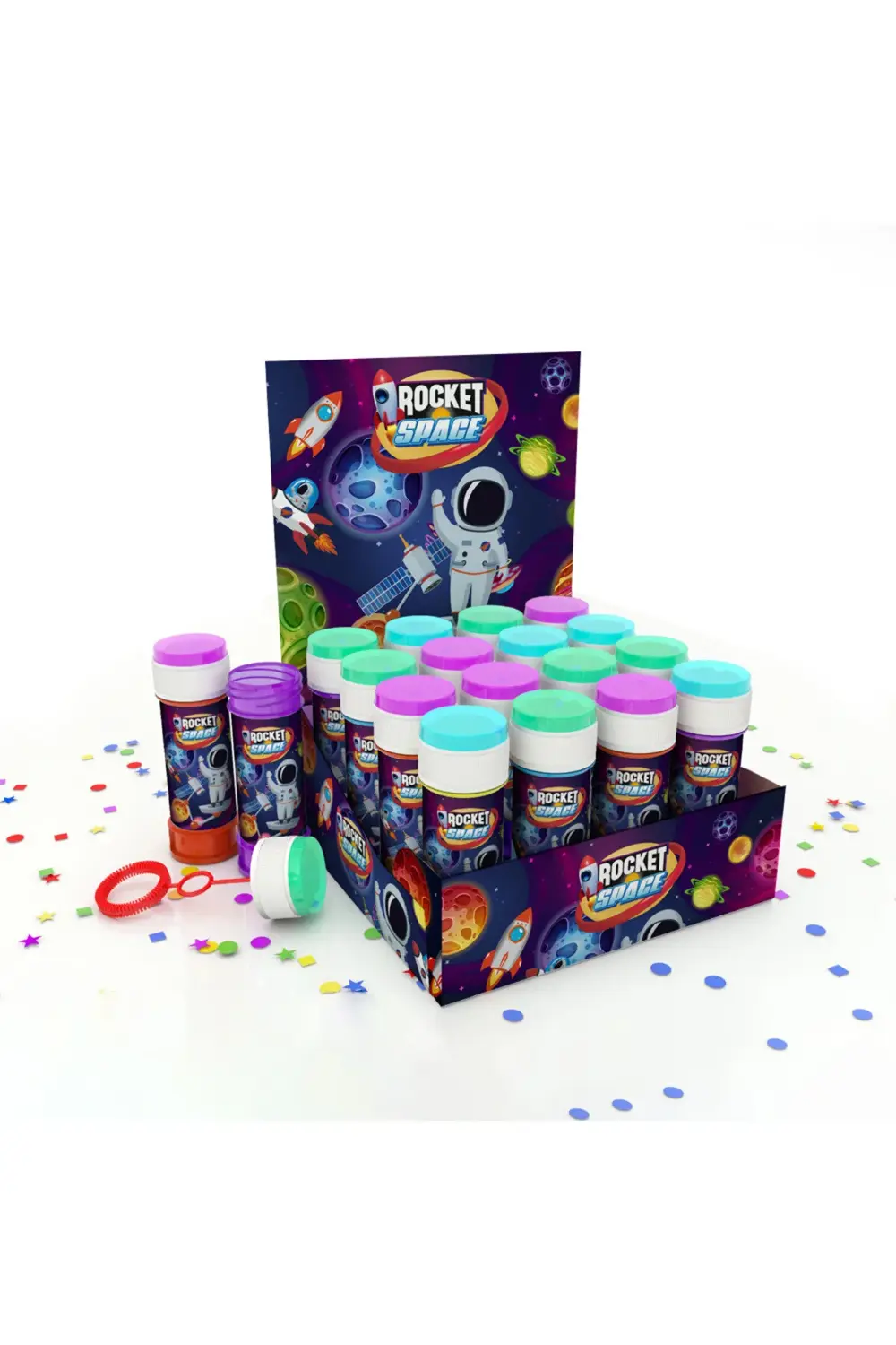 Köpük Balon Stantlı 36lı -Rocket Space-