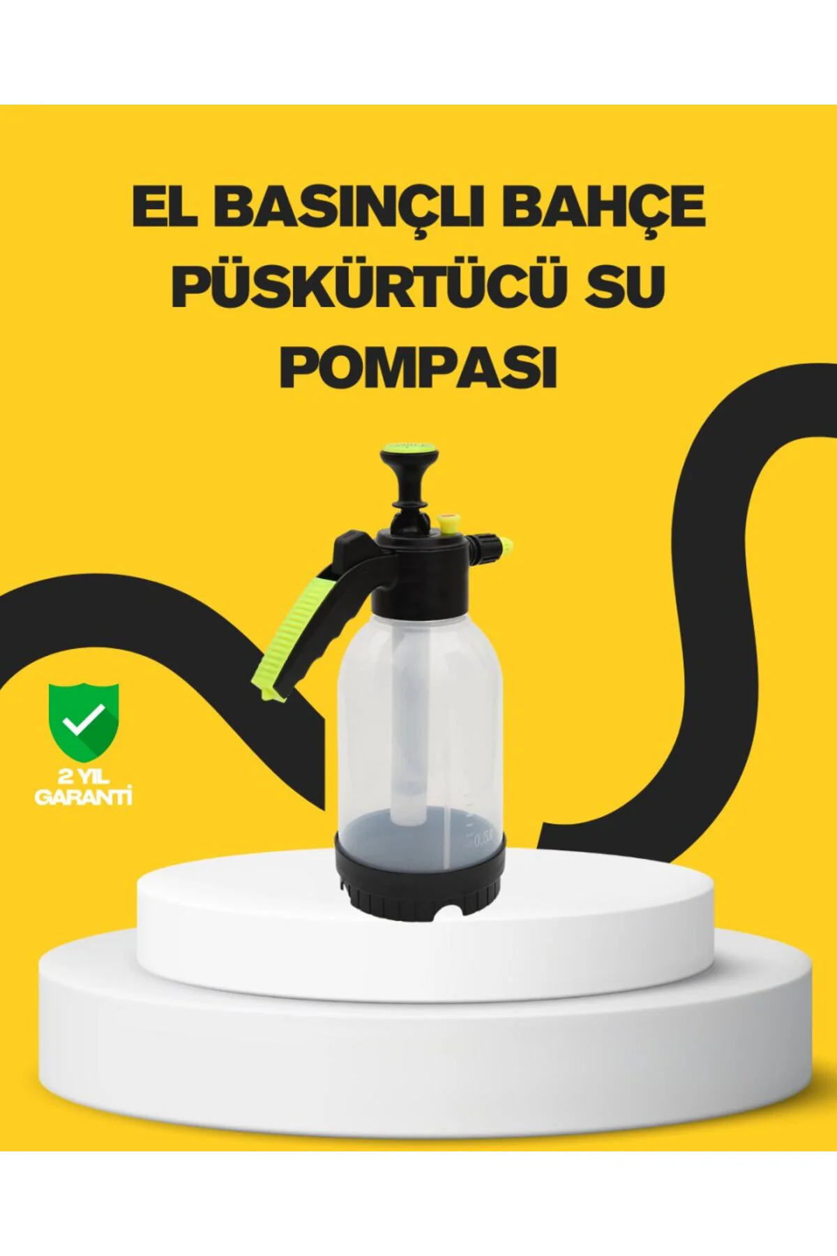 Köpük Püskürtücü 2 Litre Dayanıklı Manuel Basınçlı Yıkama Şişesi