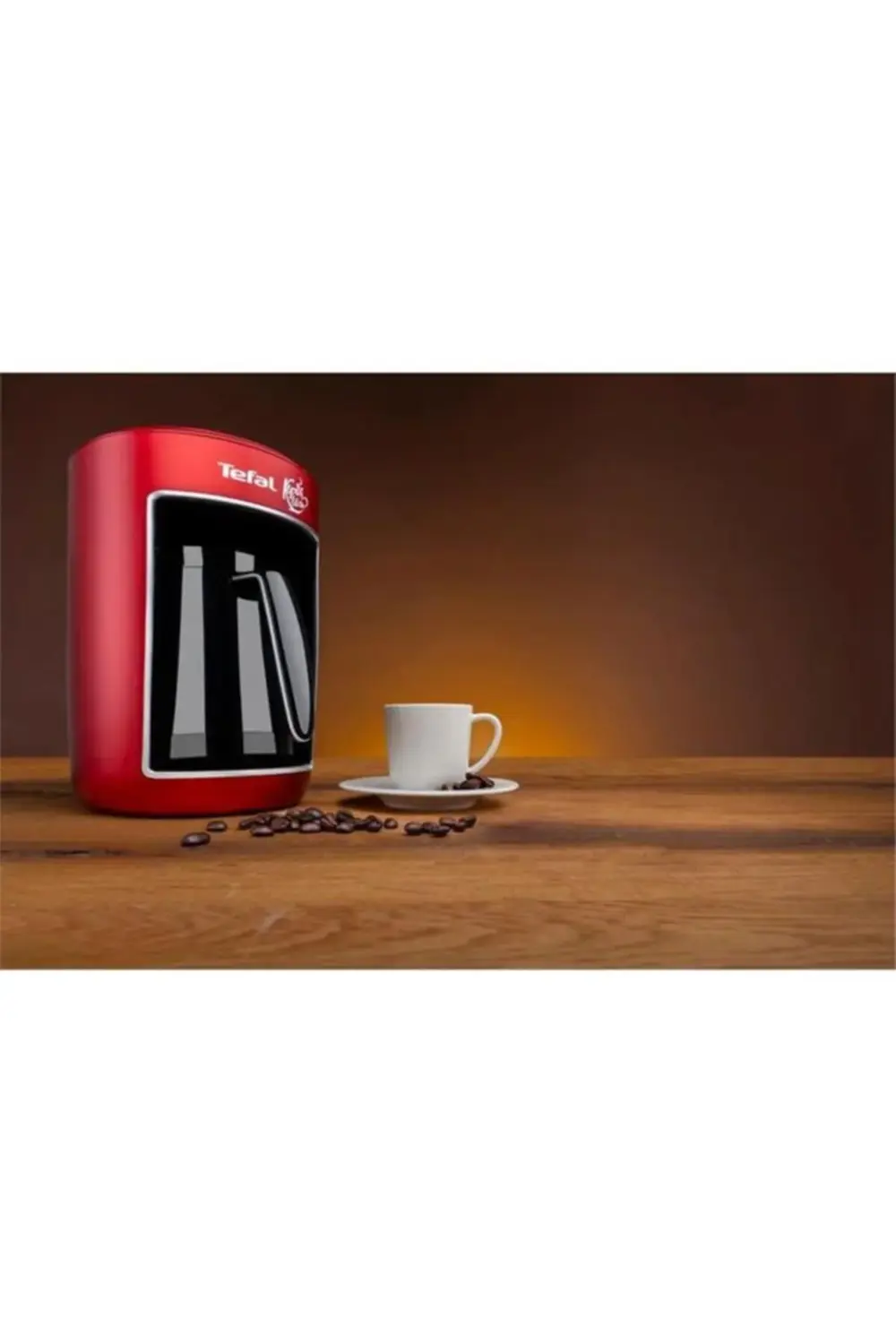 Tefal Köpüklüm 4 Fincan Kapasiteli 735 Watt Türk Kahve Makinesi - Kırmı