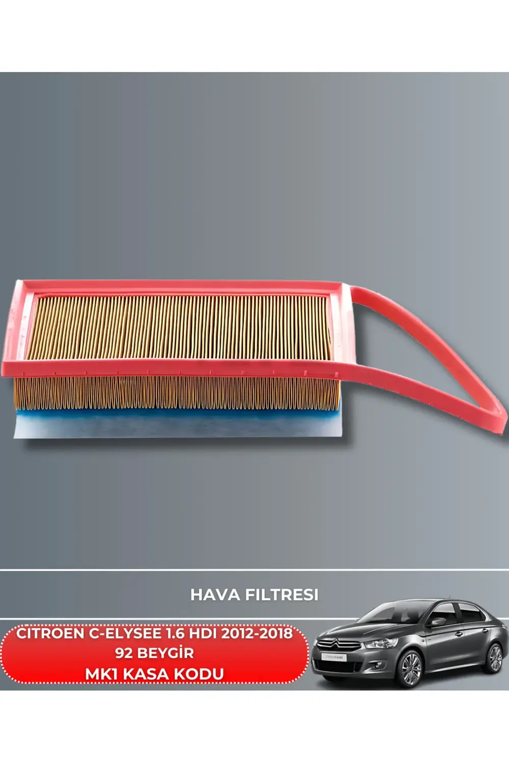 KOPYA - CITROEN C-ELYSEE 1.6 HDI 2012-2018 92 BEYGİR FİLTRE - YAG