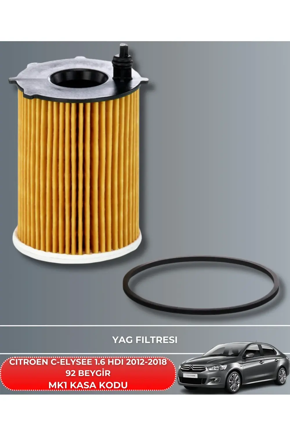 KOPYA - CITROEN C-ELYSEE 1.6 HDI 2012-2018 92 BEYGİR FİLTRE - YAG