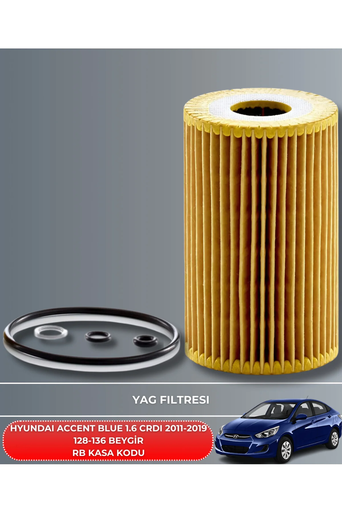 KOPYA - HYUNDAI ACCENT BLUE 1.6 CRDI 2011-2019 128-136 BEYGİR BAKIM SETİ