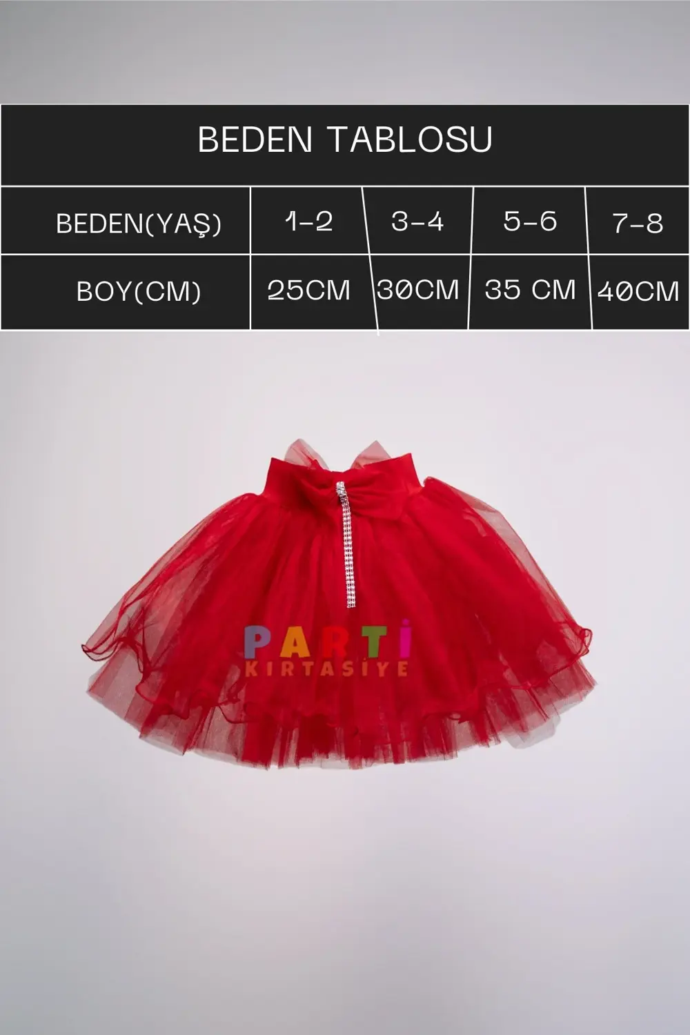 KOPYA - Kırmızı Ay Yıldız Baskılı Tişört Tütü Etek Takımı