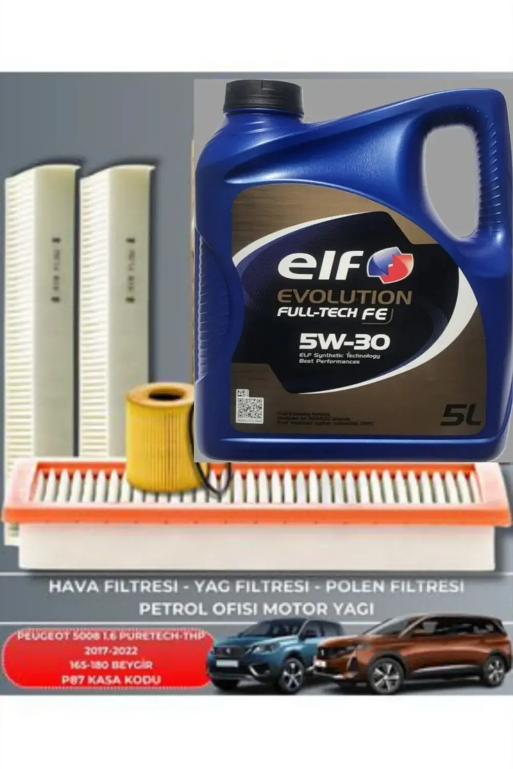 KOPYA - PEUGEOT 5008 1.6 PURETECH 2017-2022 165-180 BEYGİR - ELF