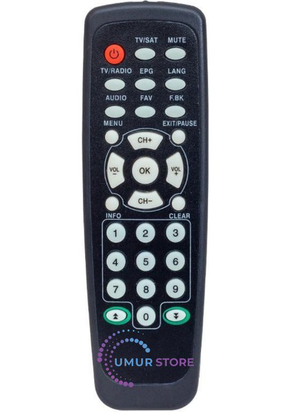 Korax Sd Uydu Alıcı Kumandası Korax Sd Uydu Alıcı Kumandası