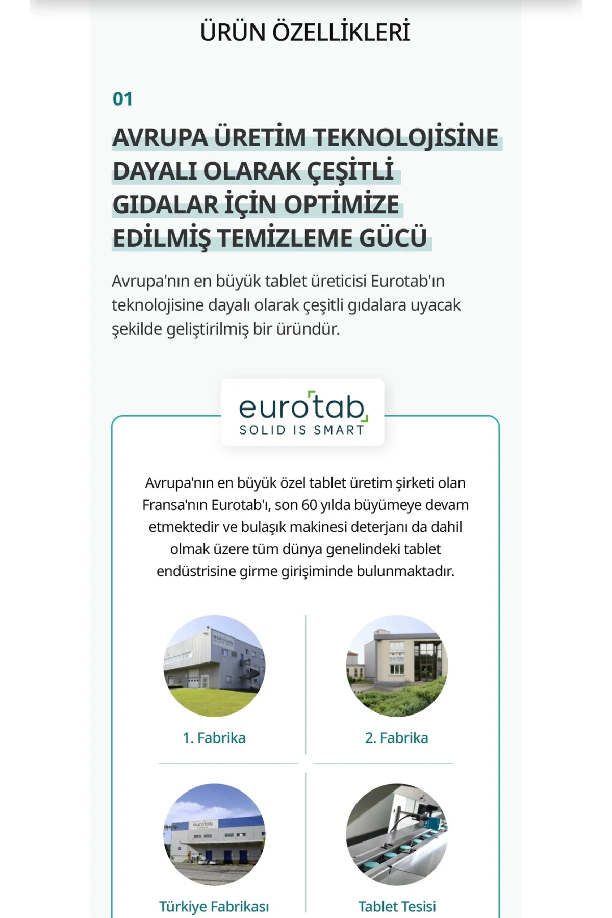 Kore ürünü hepsi bir arada bulaşık makinesi tabletleri 60 adet