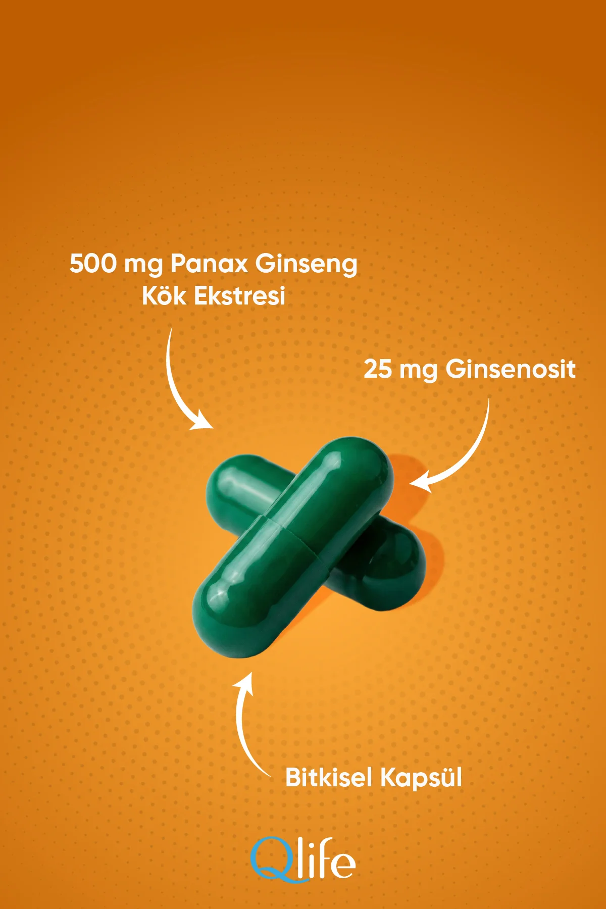 Korean Panax Ginseng Complex 500 mg 30 Kapsül