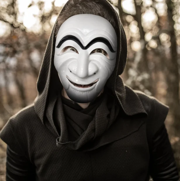 Koreli Hırsız Teatral Hahoe Maskesi - La Casa De Papel Maskesi